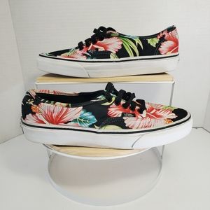 VANS Off The Wall Tropical Sneaker Black Women's 8.5/ Men's 7.0
